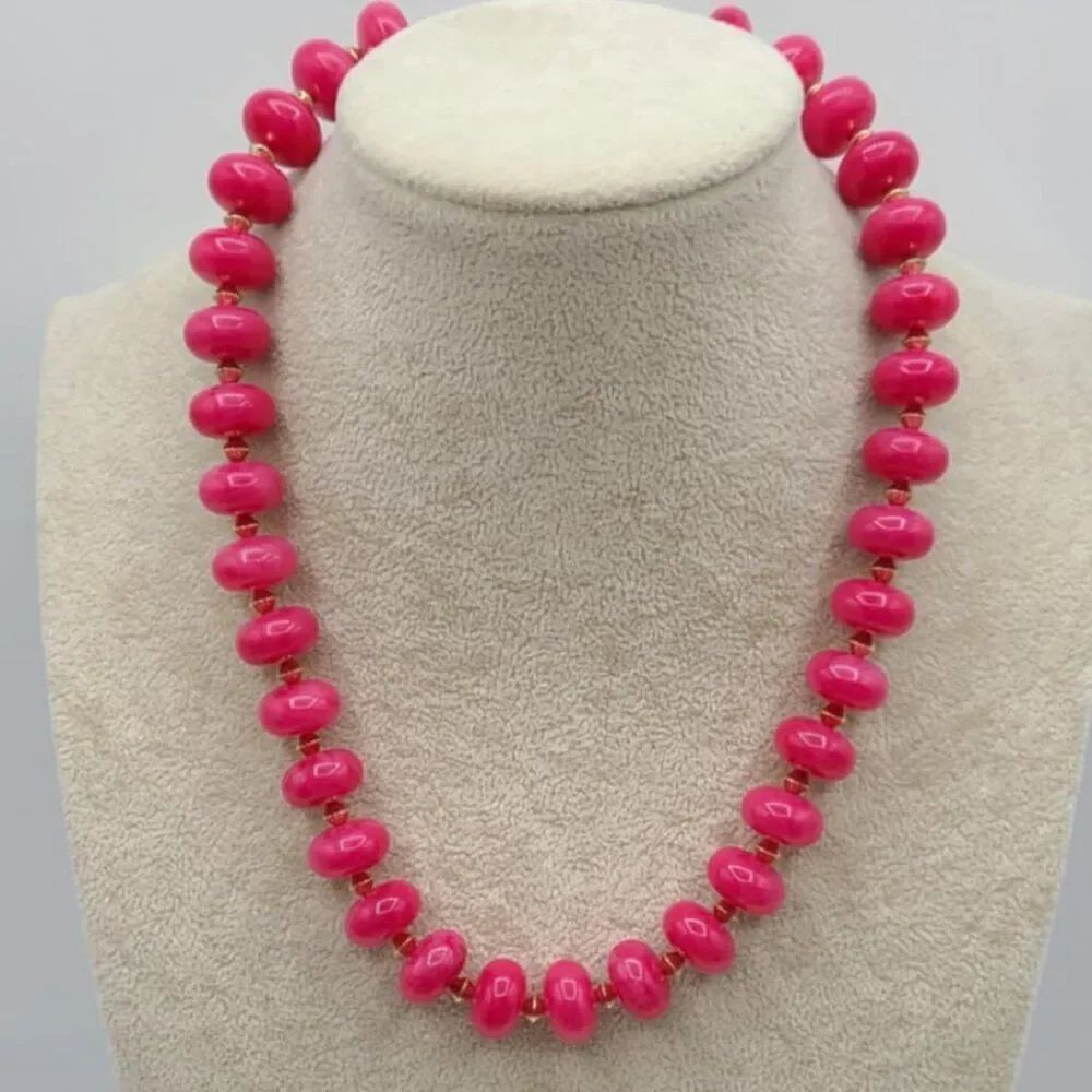 J Crew Factory Red Bead Necklace NWOT!